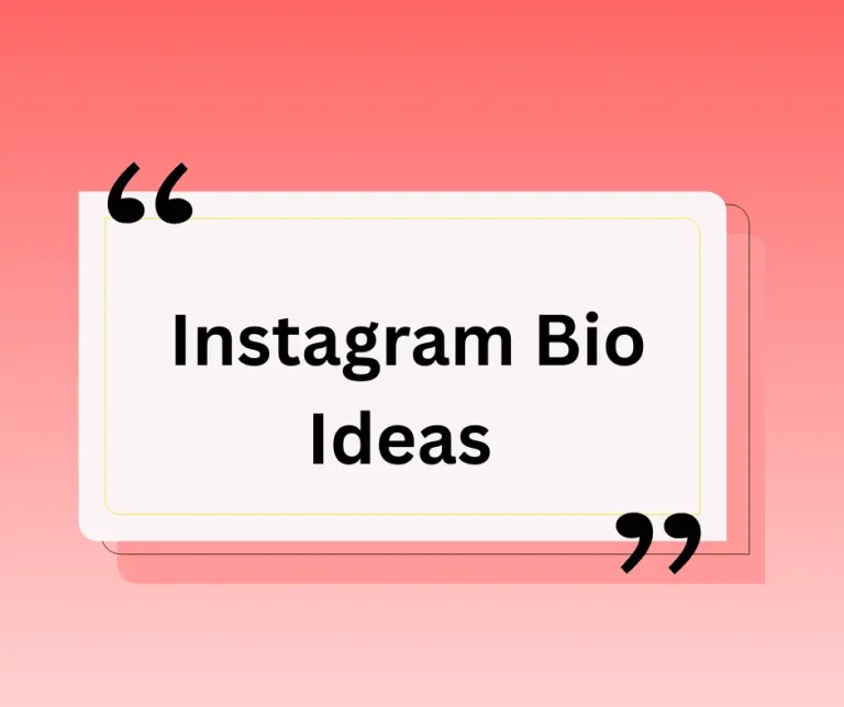Instagram Bio Ideas